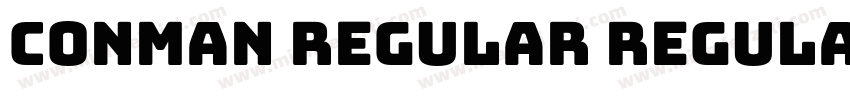 Conman Regular Regular字体转换